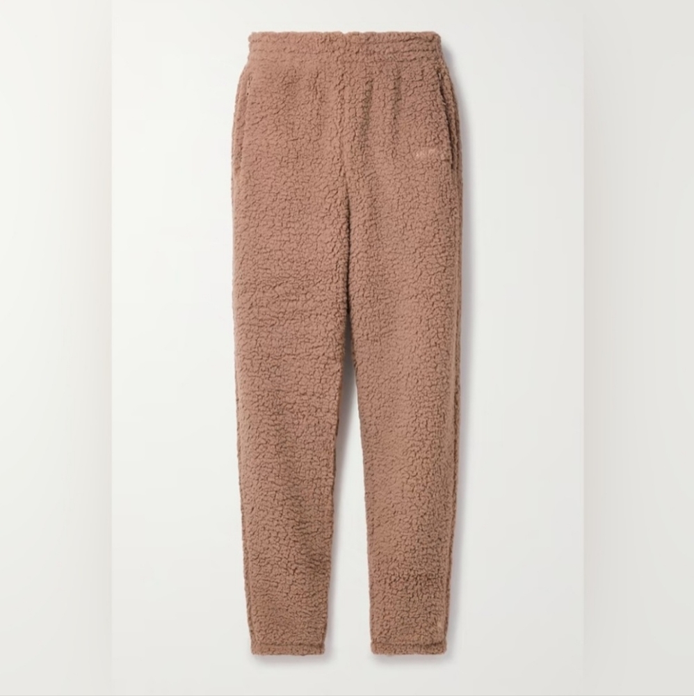 SKIMS Sherpa Teddy Joggers BRAND NEW WITH TAGS Tiger's Eye Size Medium